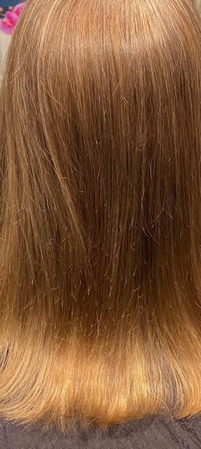 After: wig styling result