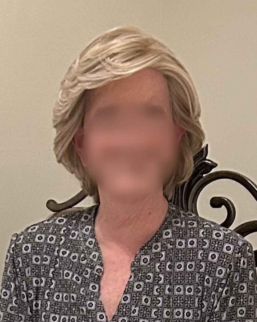 After: wig styling result