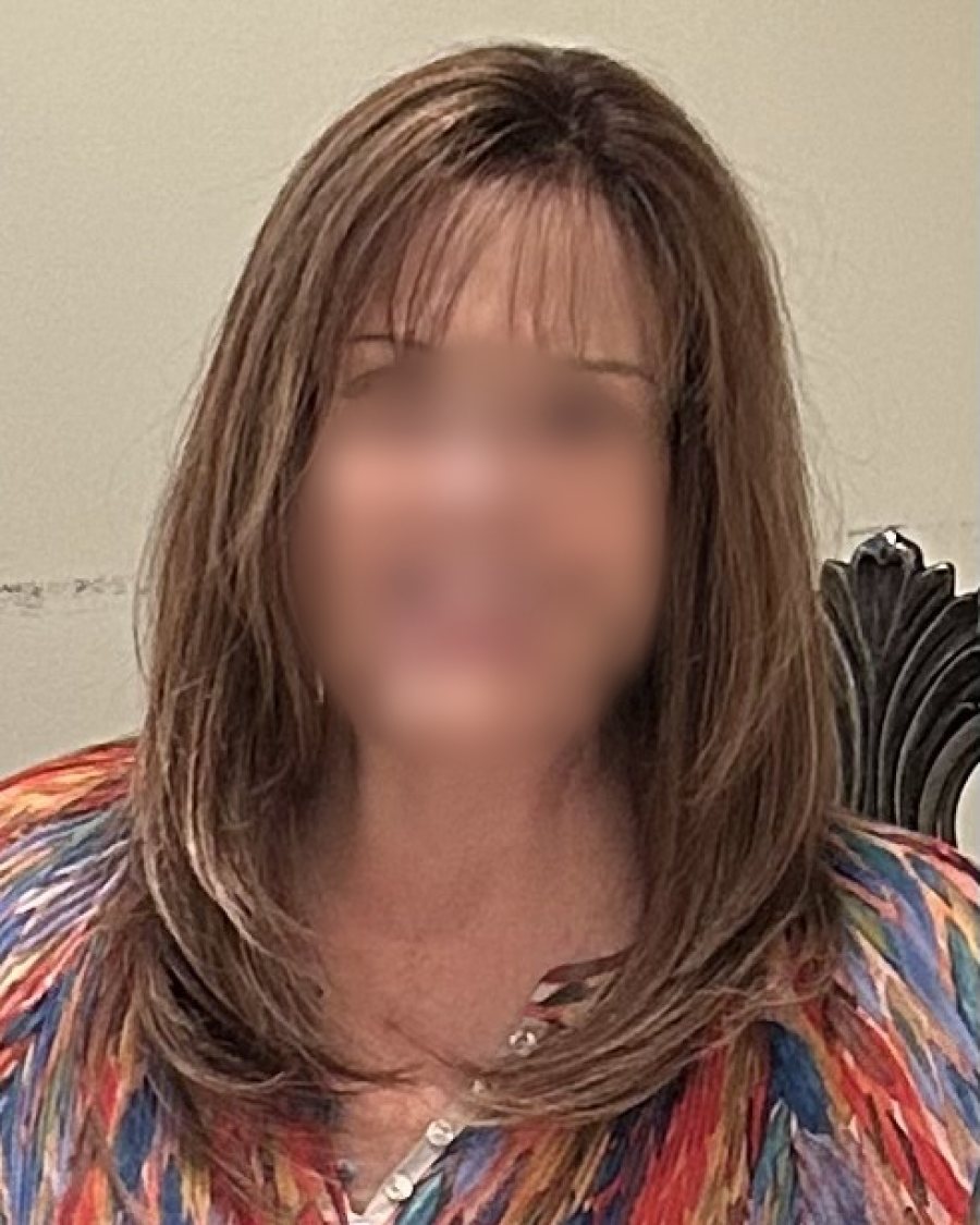 After: wig styling result