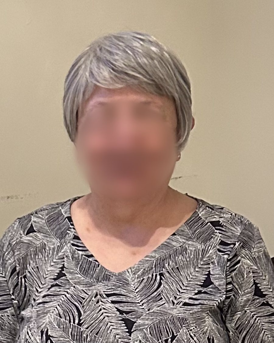 After: wig styling result
