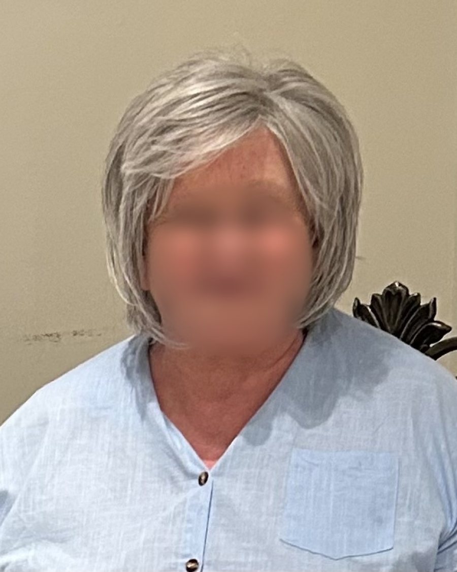 After: wig styling result